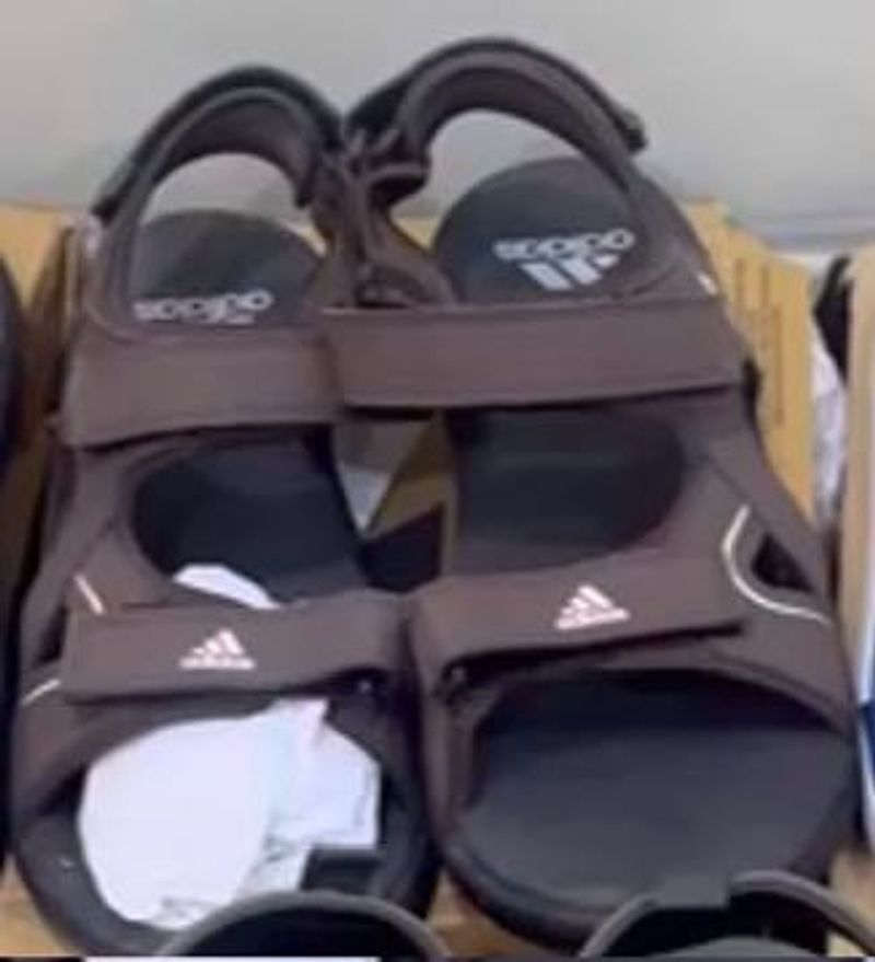 Adidas Brown Velcro Sandals