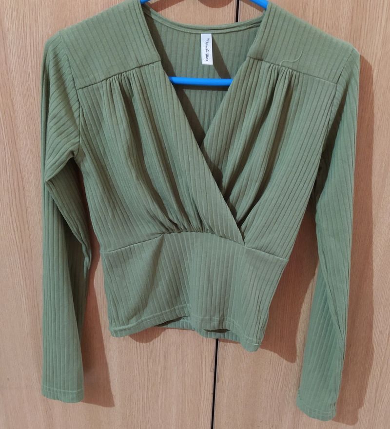 Olive Green Top