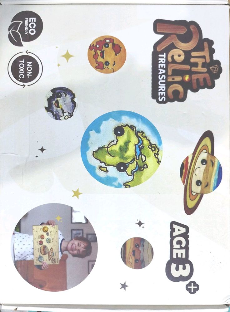 The Relic Treasures Wooden Solar System Puzzle .