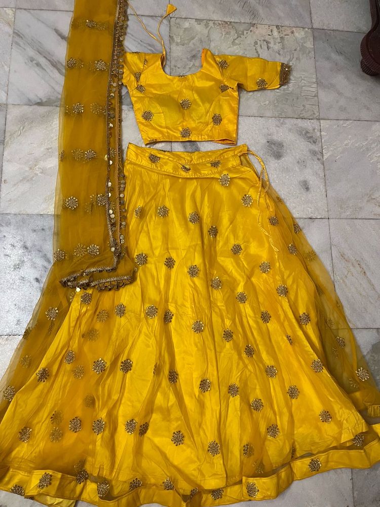 Yellow Lehenga Choli Set
