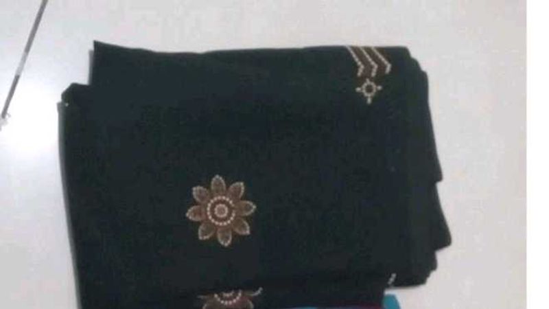 black saree