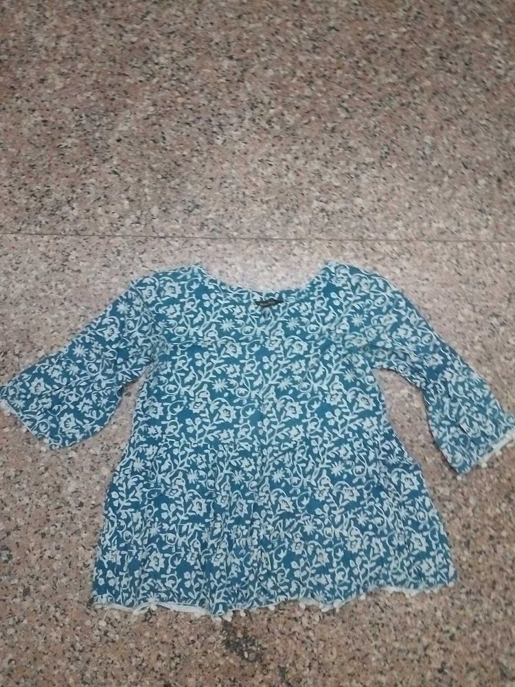 Floral Print Girls Top