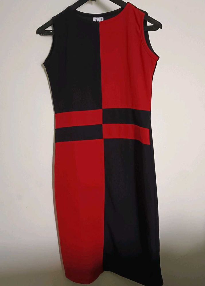 Chic Colorblock Bodycon Mini Dress
