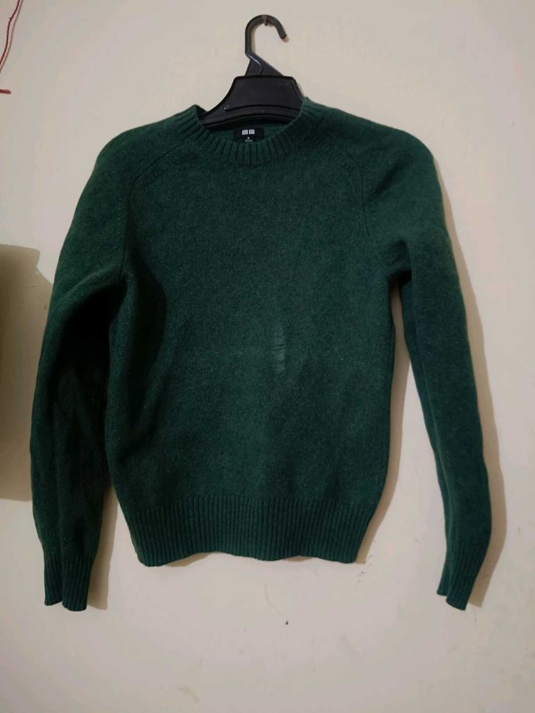 Green Wool Blend Sweater