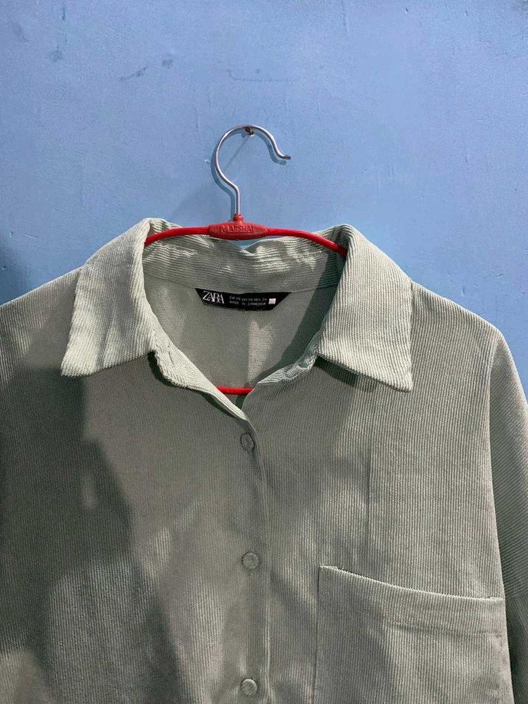 Zara New shirts orignal Corduroy Shirt