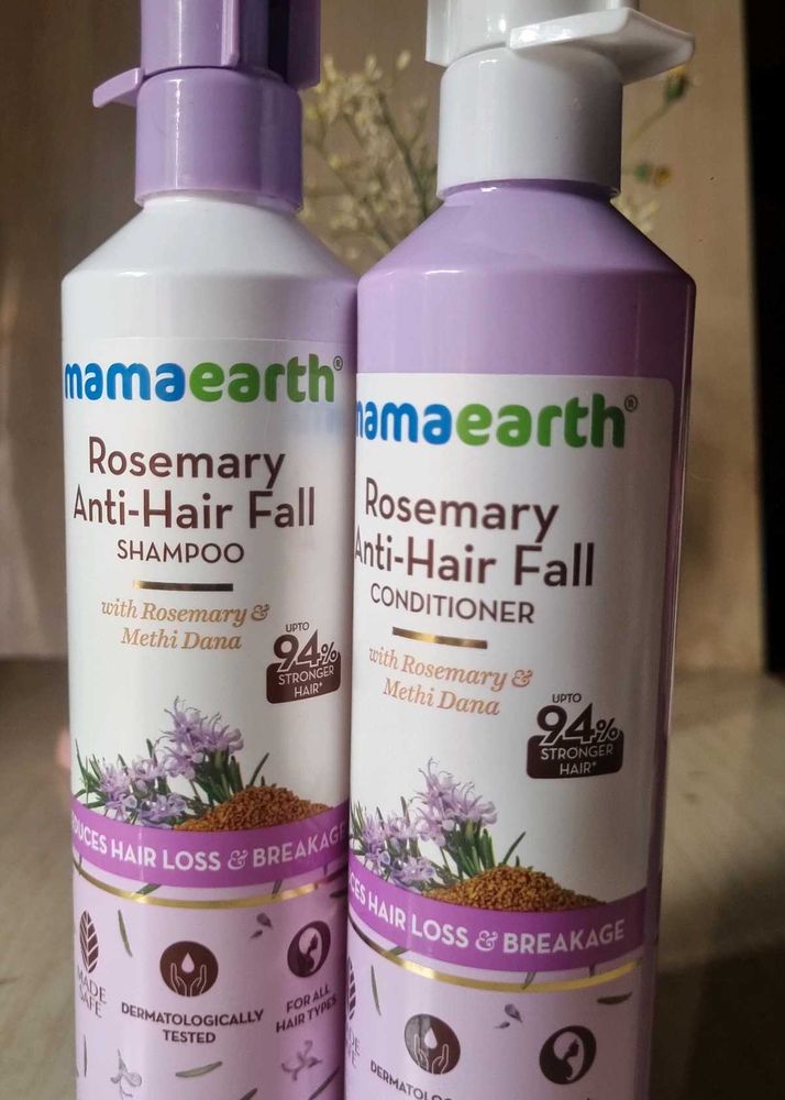 Mamaearth Rosemary Anti-Hair Fall Shampoo &amp; Condit