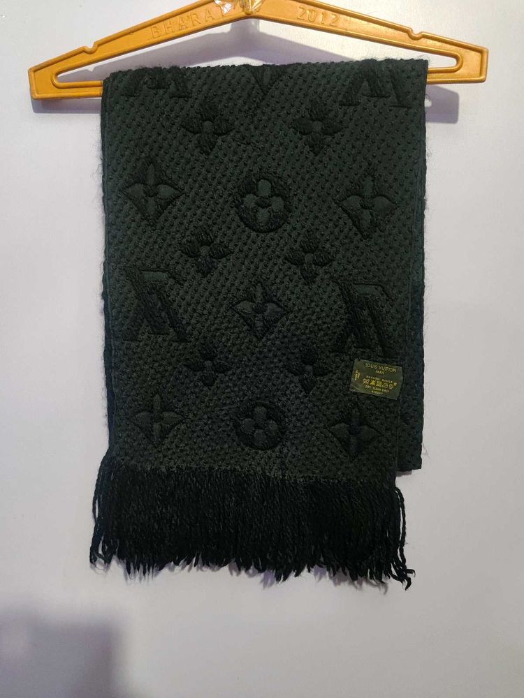 Louis Vuitton Designer Black Scarf