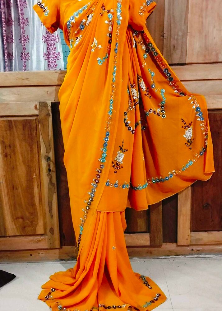 ❤️saree With Blouse