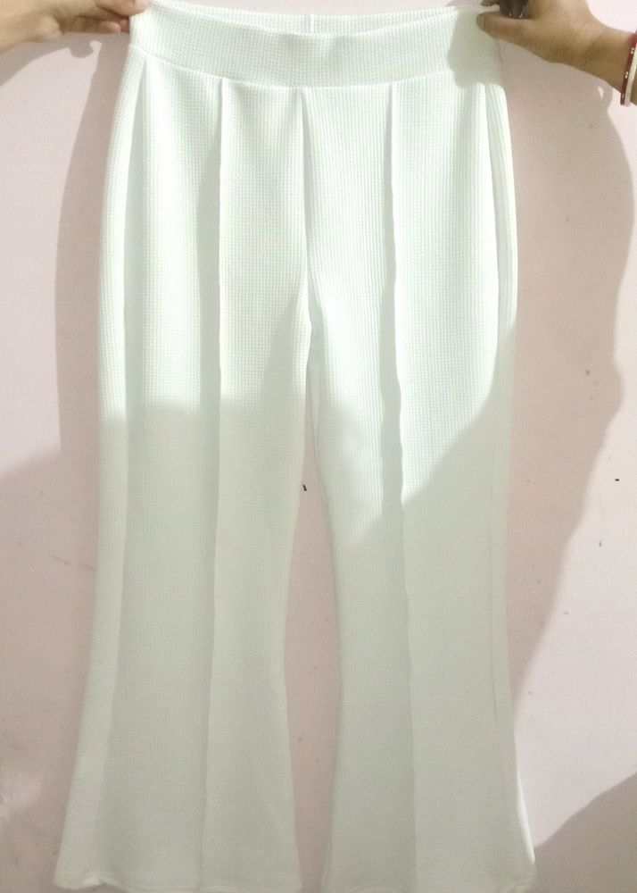 White Flared Bottoms