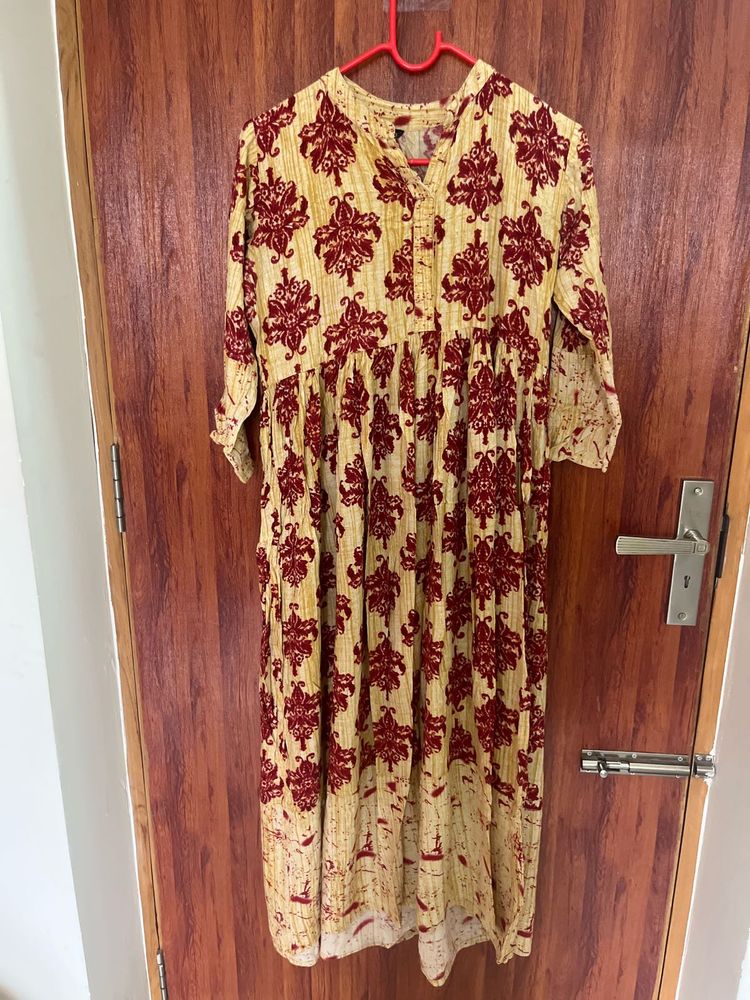 Boho Print Midi Dress
