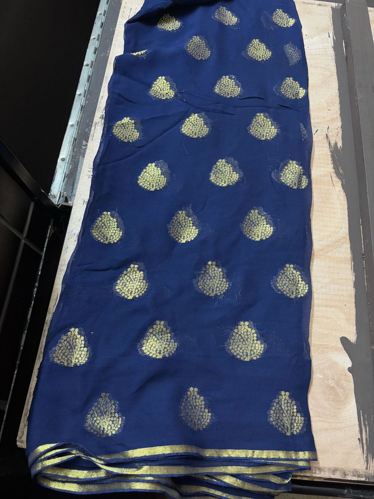 Elegant Blue Saree