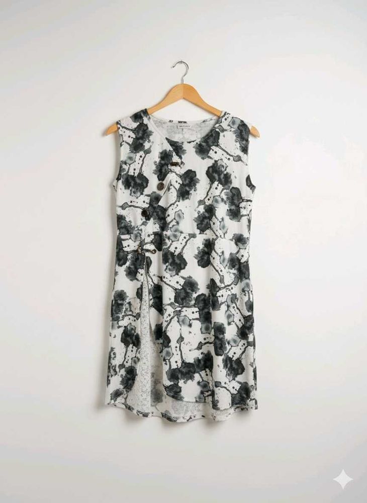 Floral Print Sleeveless Dress