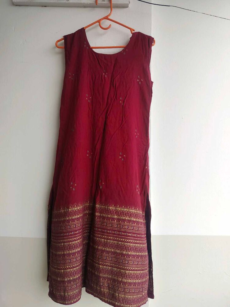 Beautiful Maroon Kurta Set