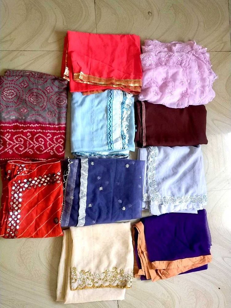 कोंबो 12 बंधनी दुपट्टा