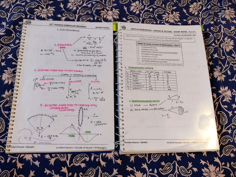 Eduniti Notes Binder Both Class 11 And 12