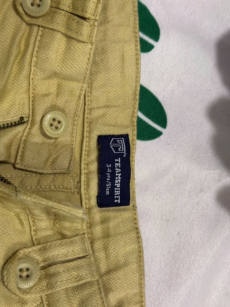 3-4 Year Khakhi Colour Cotton  Shorts