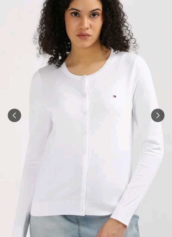 Tommy Hilfiger White Cardigan