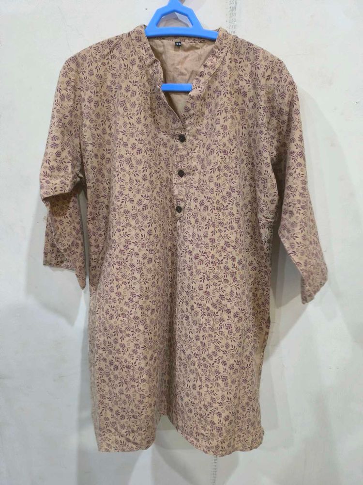 Beige short kurti.
