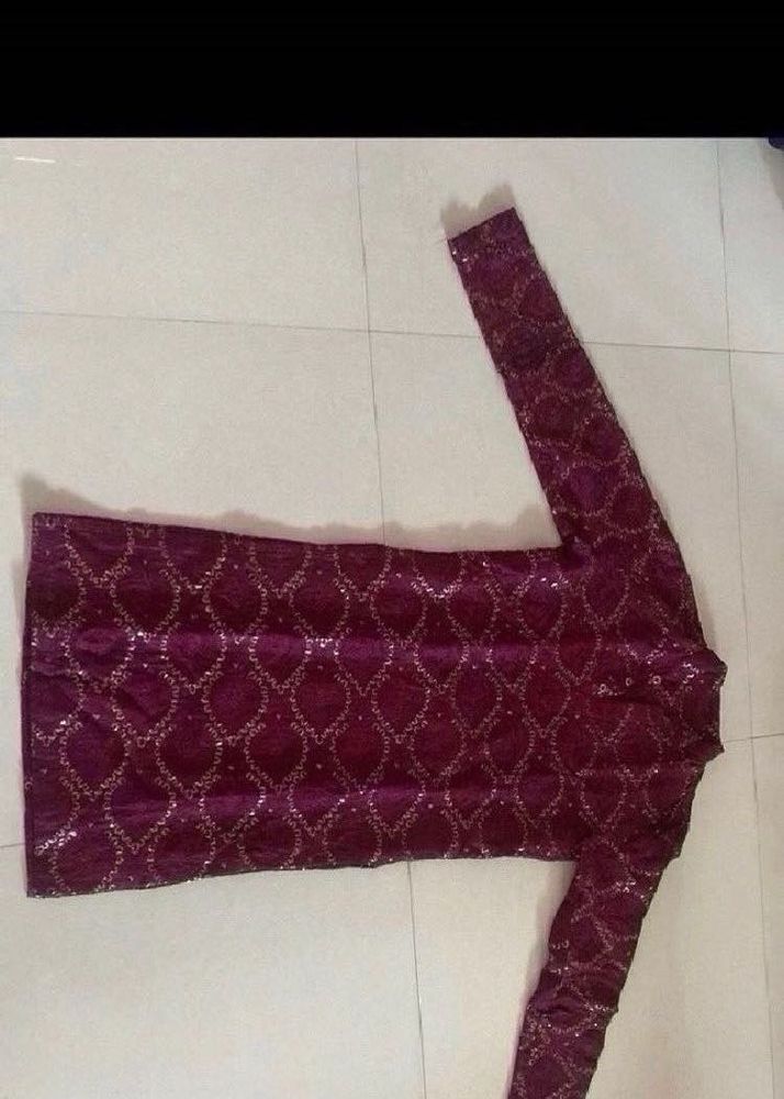 Stylish Sequence Work Kurta For Men