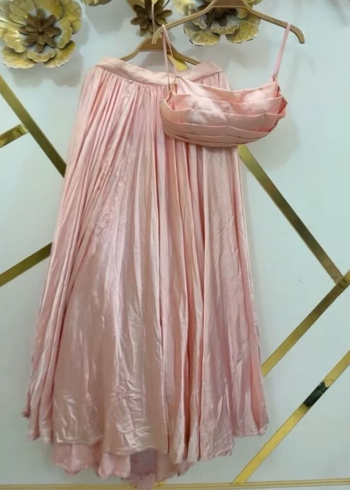 Peach Lehenga Choli Set