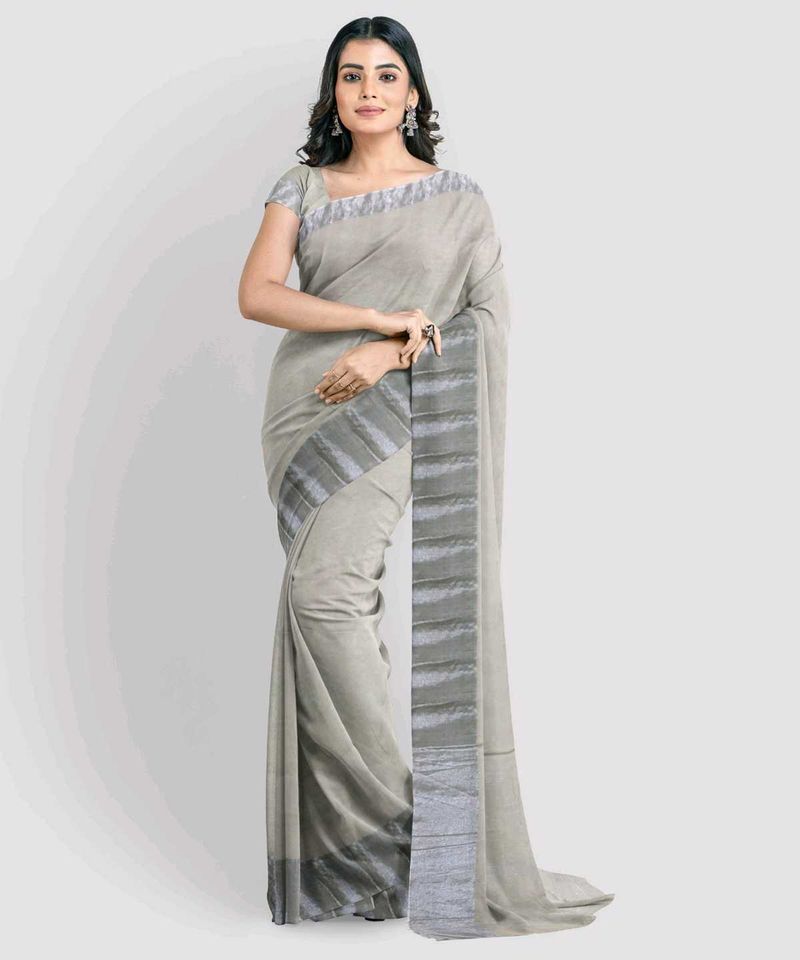 Elegant Grey Saree