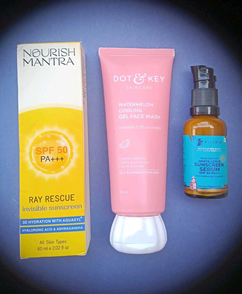 Dot&amp; Key Facewash And Two Sunscreen 🧴