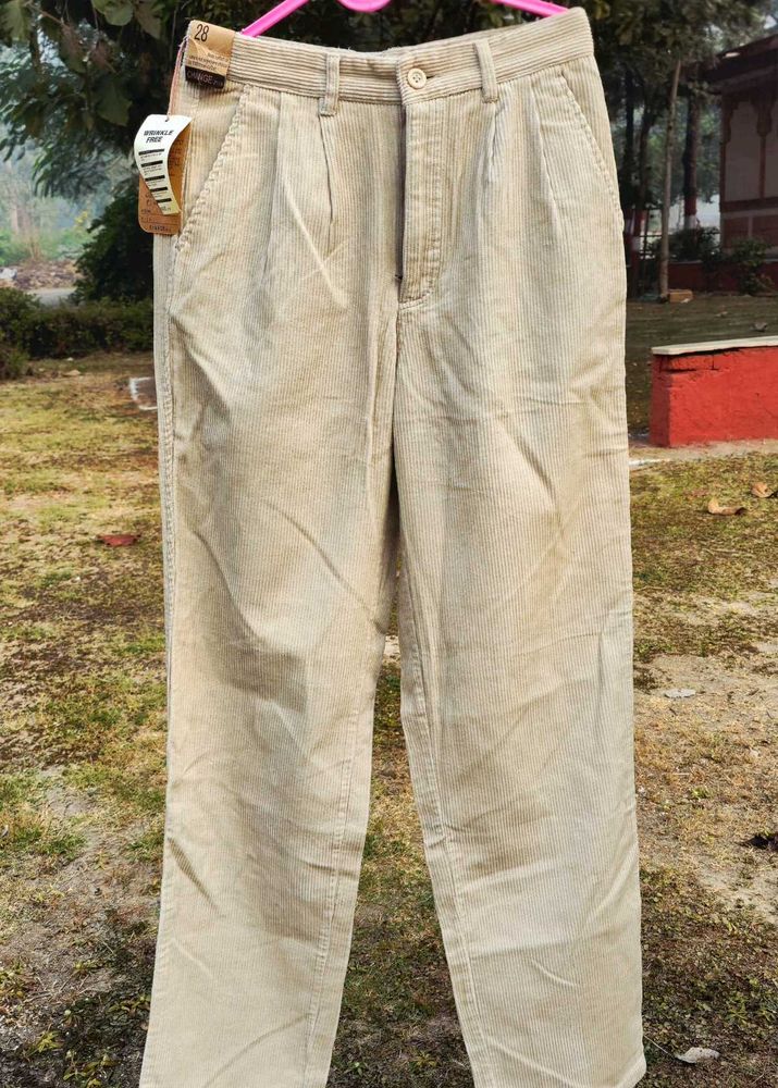khaki/ beidge Wrinkle Free  Corduroy Trousers .