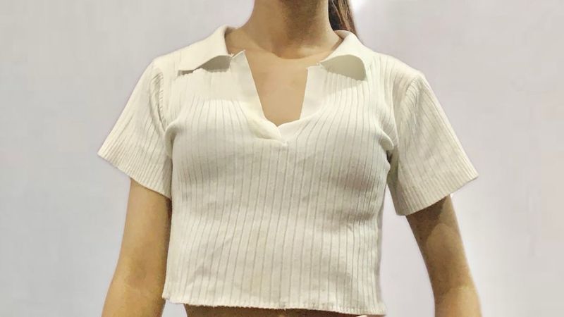 Ribbed Knit Crop Top