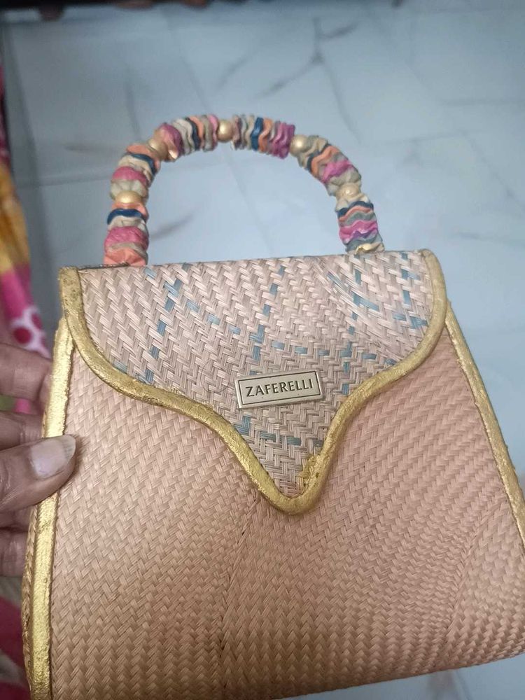 Zaferelli Woven Clutch