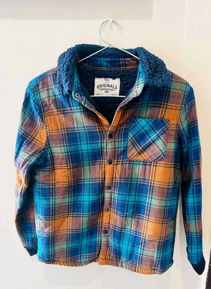 Marks And Spencers  Kids Sherpa Shacket.