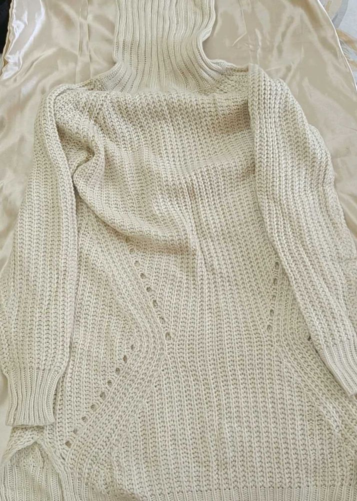 Cozy Knit Turtleneck Sweater dress