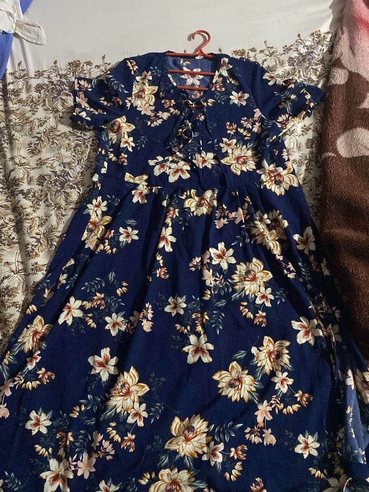 Floral Navy Dress