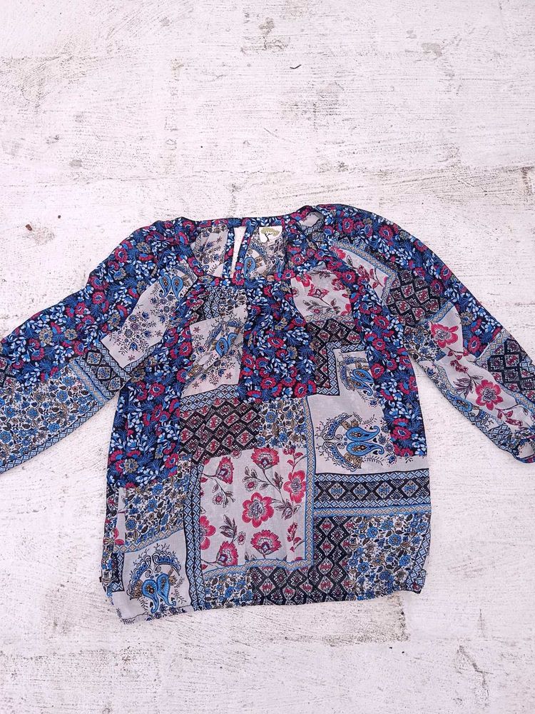 Floral Patchwork Blouse