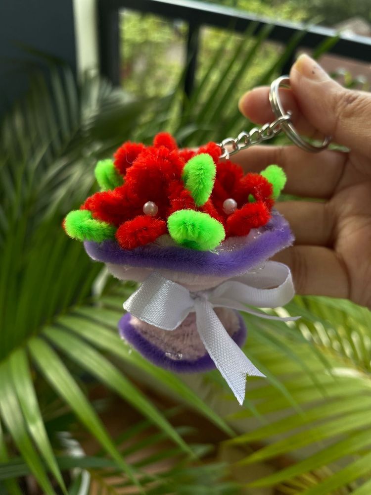 Flower Bouquet Keychain