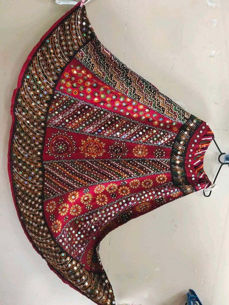 Pure Cotton Ethnic Skirt With Adjustable Blouse