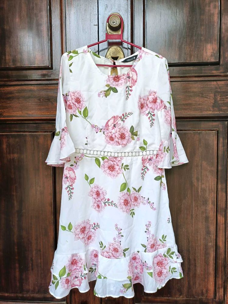 Floral Print Mini Dress