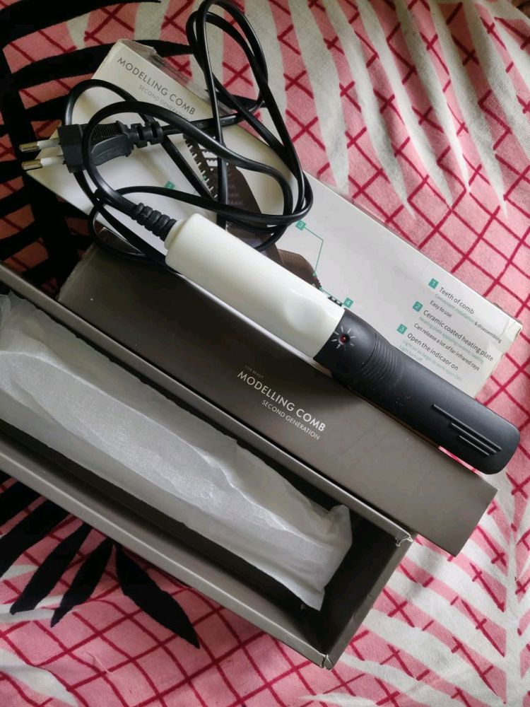 Modelling comb, Men hair straightener, electric be