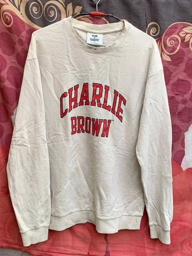 peanuts orignal Brown Graphic Sweatshirt