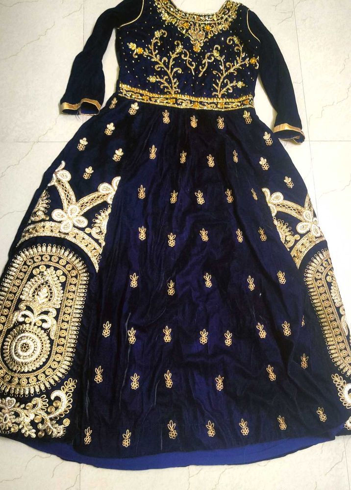 velvet gown