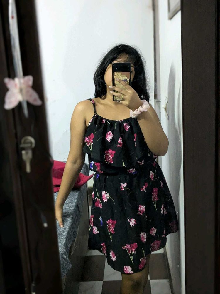 🌸Black Flower Dress 🌸