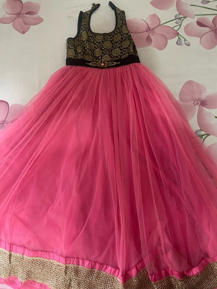 Pink Baby Girl Gown