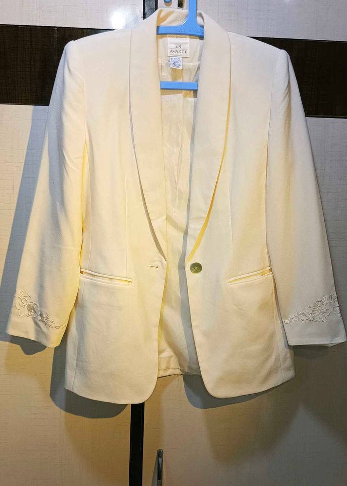 Imported Elegant Cream Blazer