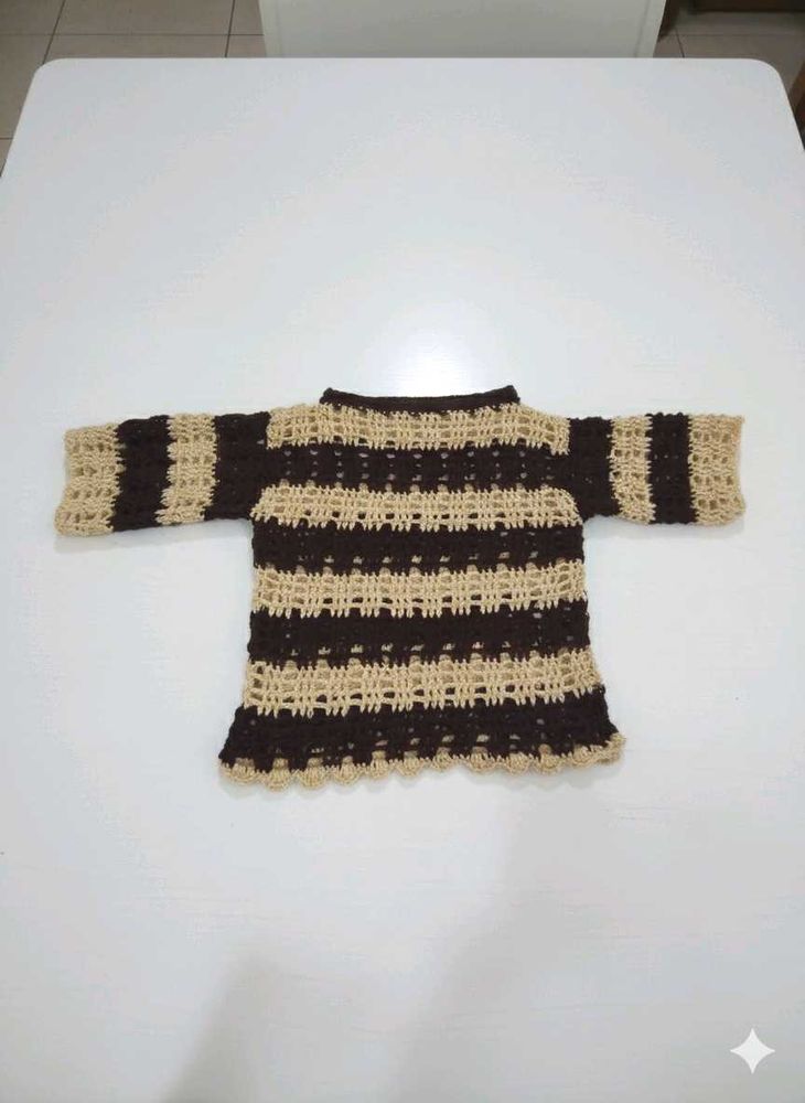 Striped Crochet Top