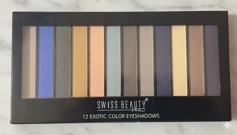Swiss Beauty 12 Color Exotic Eyeshadows Palette
