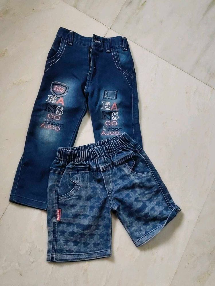 Kids&#39; Denim Pants &amp; Shorts Set