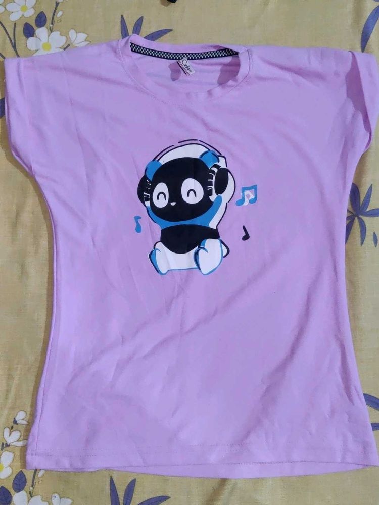 Cute Graphic Print T-Shirt