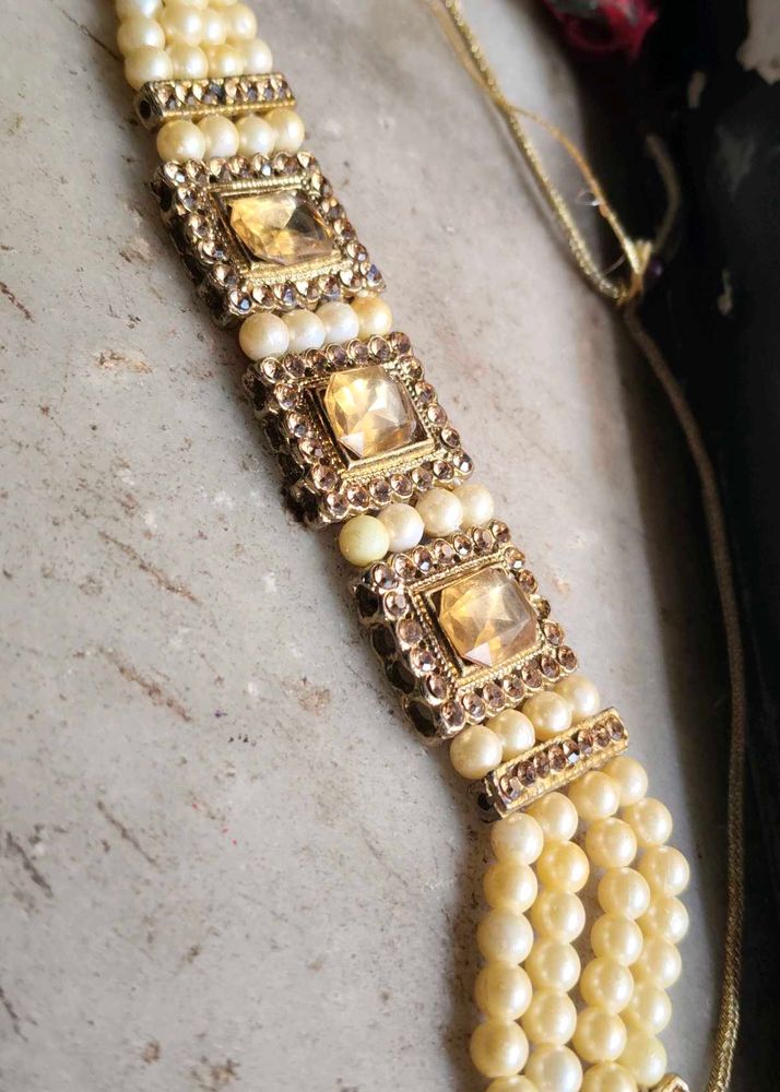Vintage Pearl &amp; Gemstone Bracelet
