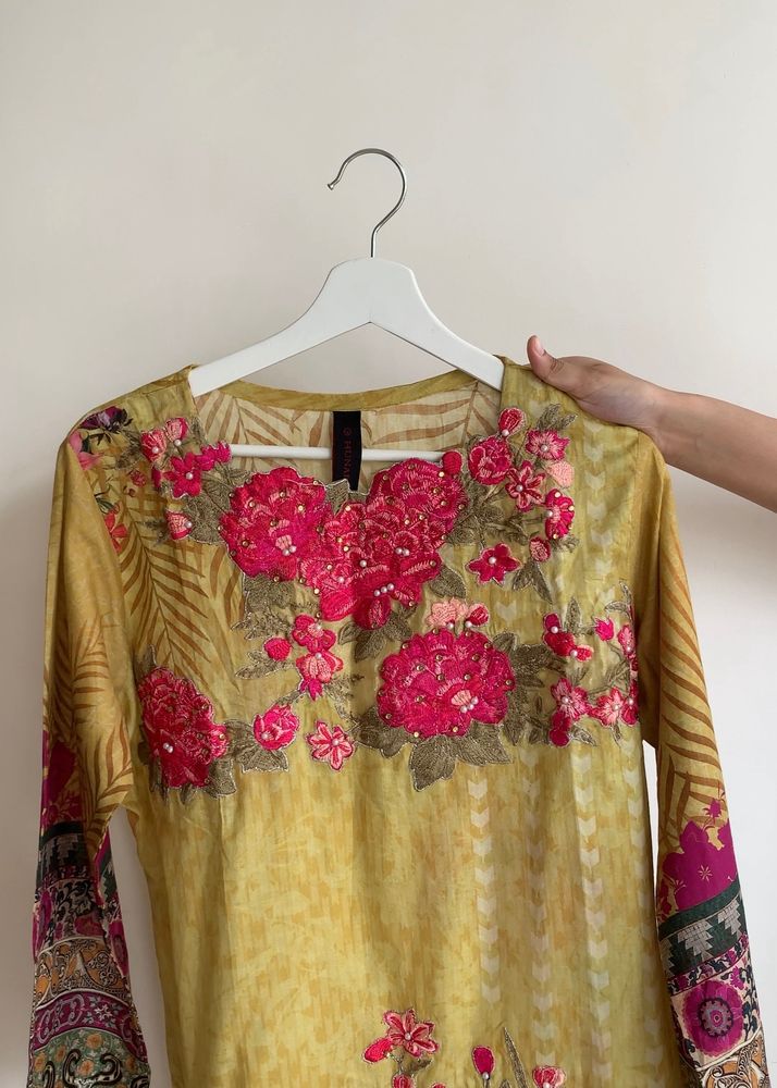Mustard Pakistani Suit