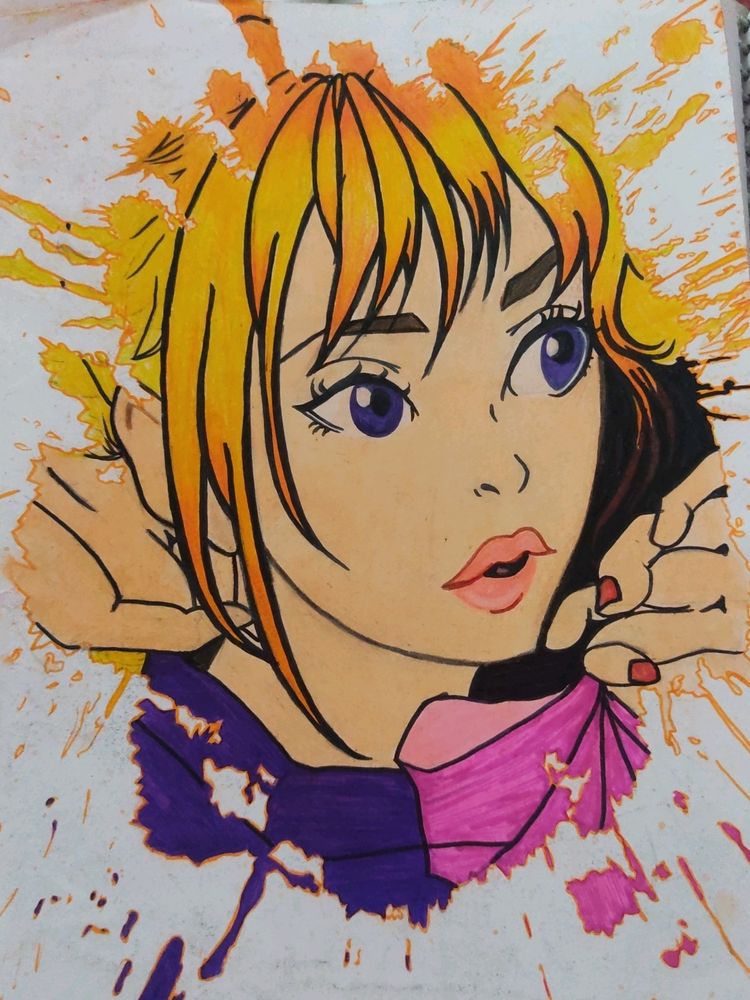 Water Splash Painting