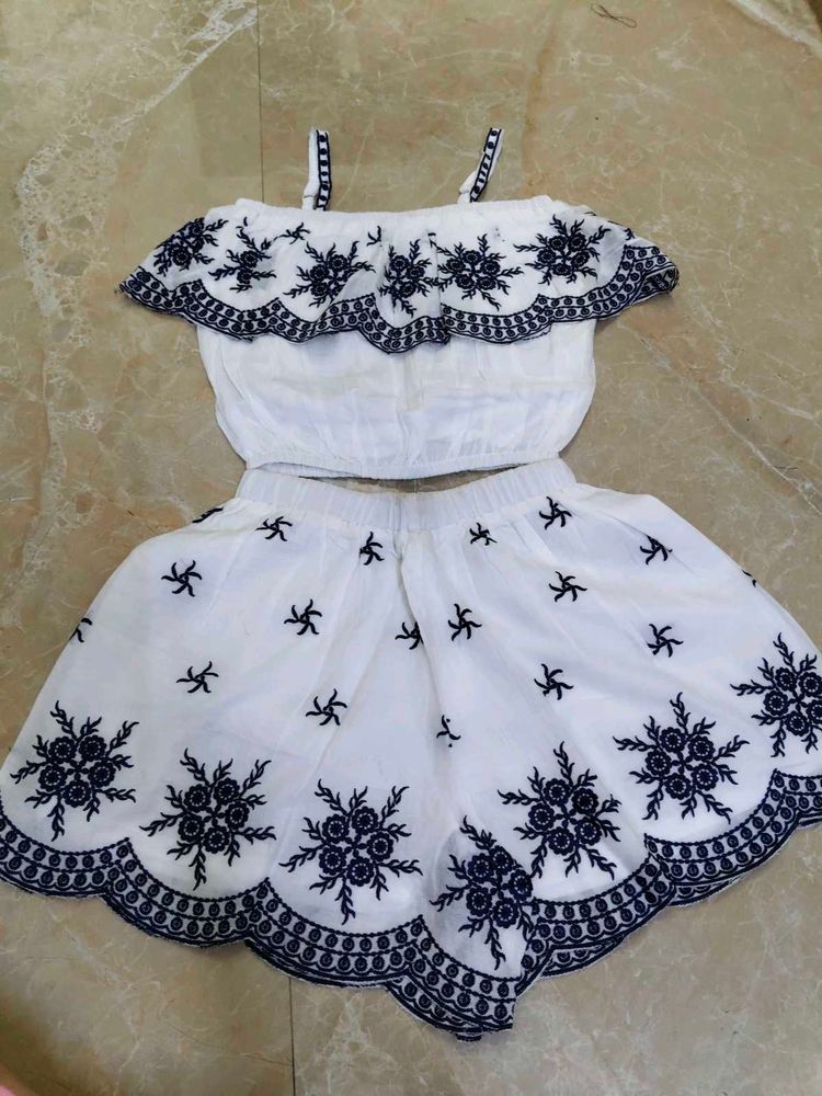 Baby Embroidered Two-Piece Set